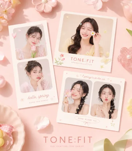 벚꽃 x 톤핏 포스터